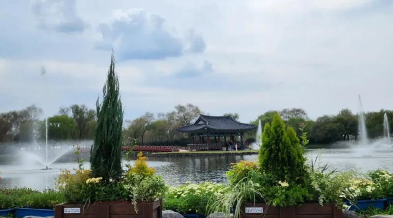 buyeo gungnamji pond autumn