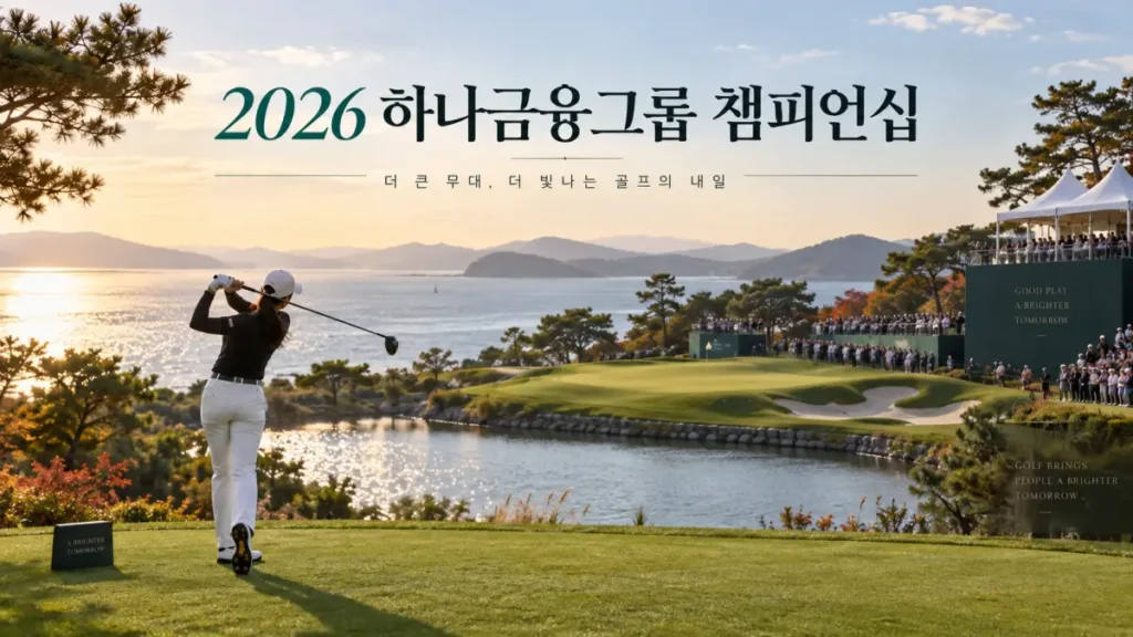 2026 하나금융그룹 챔피언십 일정 출전선수 상금 중계 안내 이미지
