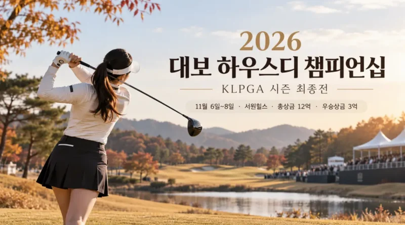 2026 대보 하우스디 챔피언십