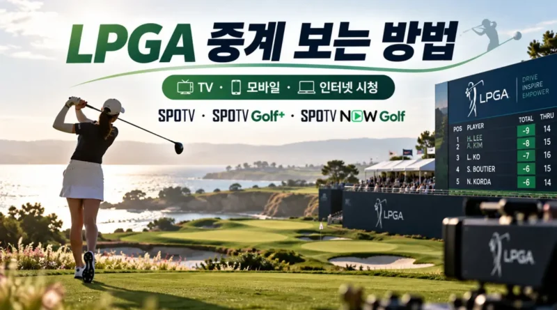 LPGA 중계 보는 방법