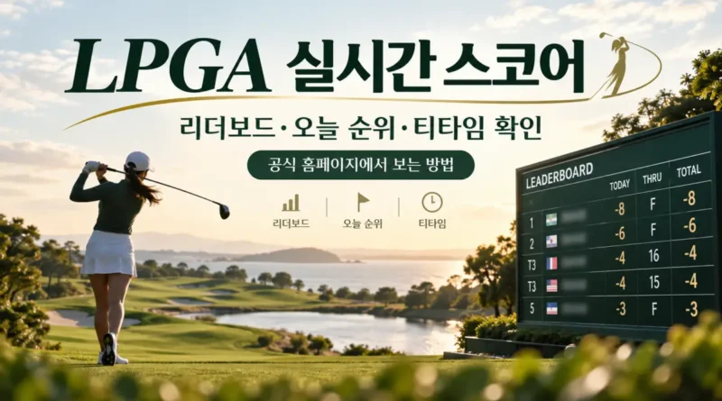 LPGA 실시간 스코어·리더보드